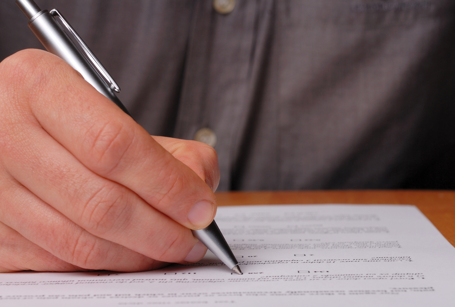 Person with Pen